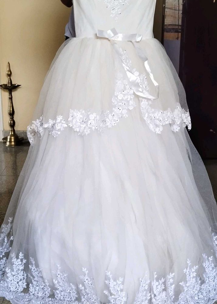White Umbrella Gown