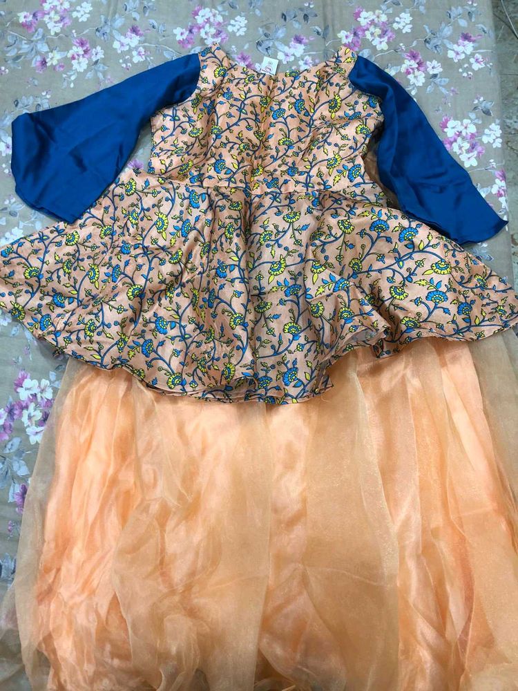 Peplum Top And Lehenga