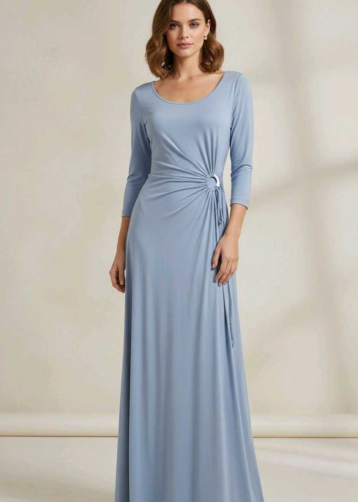 shimmery blue gown
