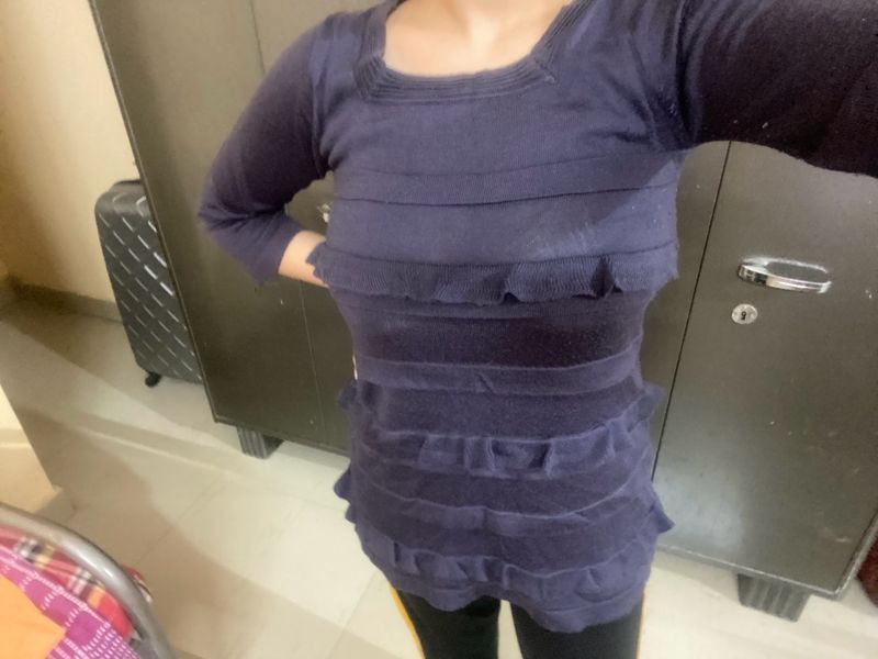 Purple Woolen Top