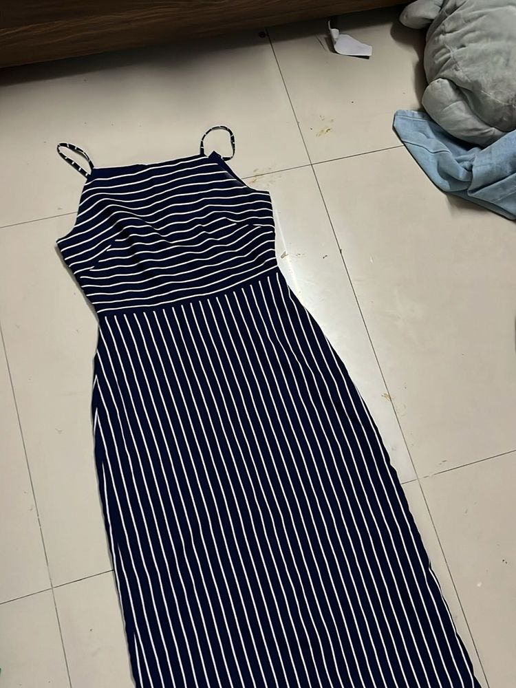 Navy Blue Slip Dress