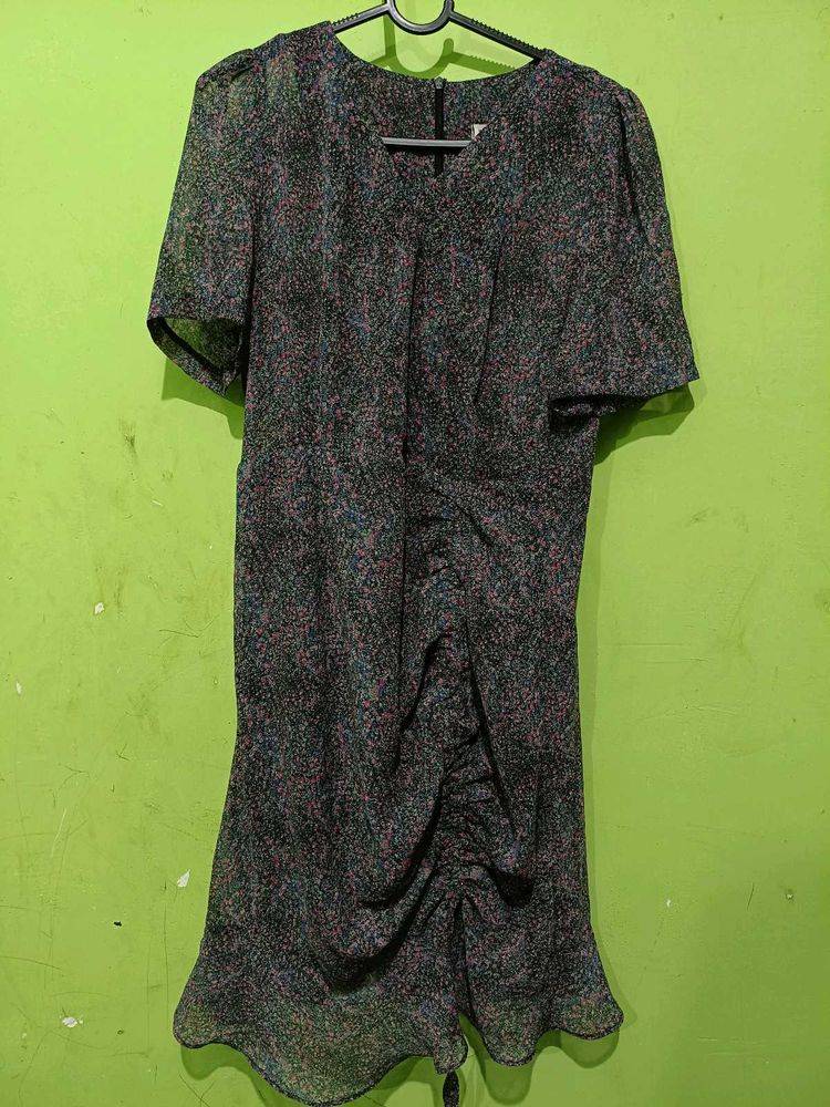 Patterned Mini Dress