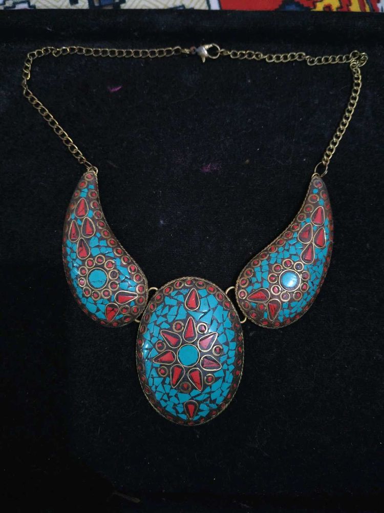 Ethnic Afghan Antique Necklace Boho Style