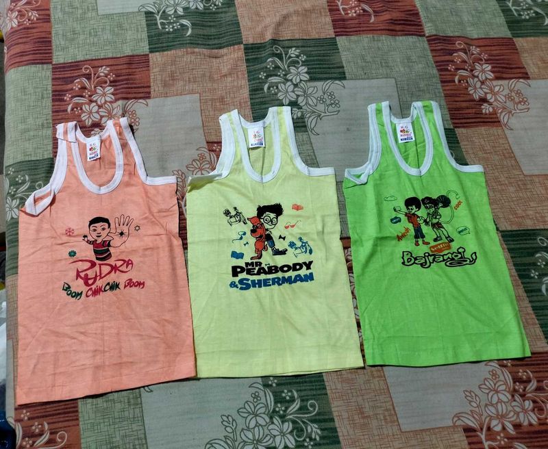 Three Baby Vests
