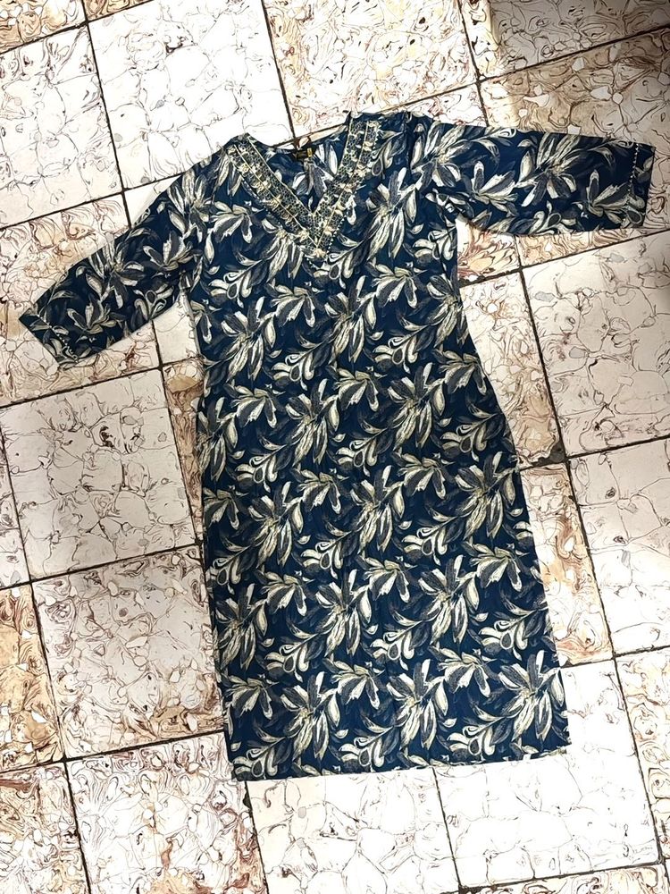 Floral Print Kurta