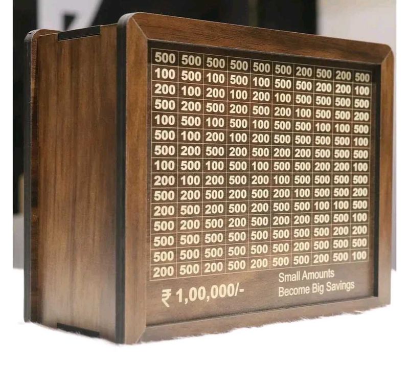 ADKD Wooden Money Piggy Bank for Kids