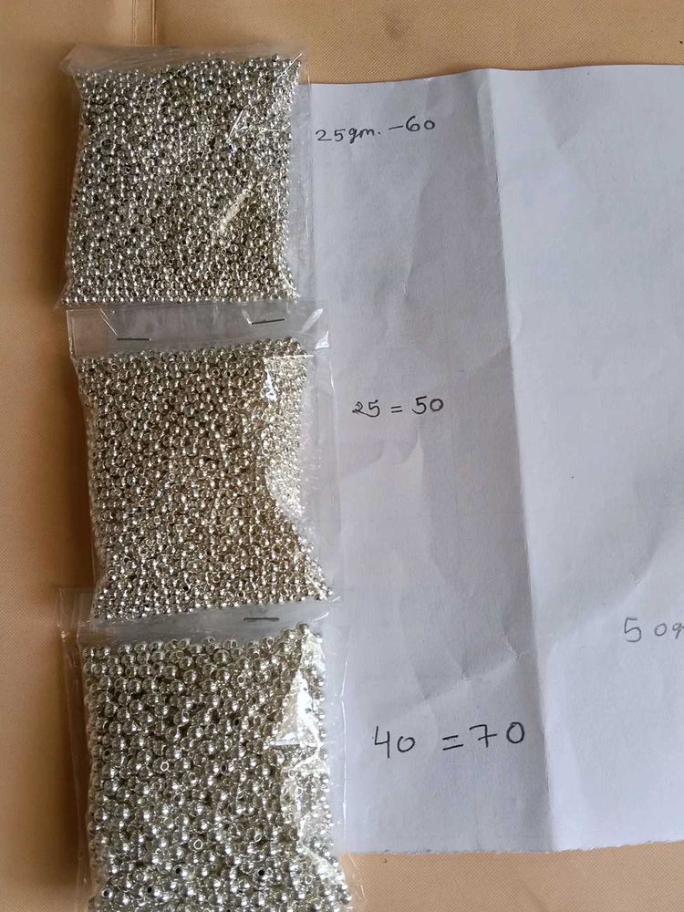 Silver Shine Beads