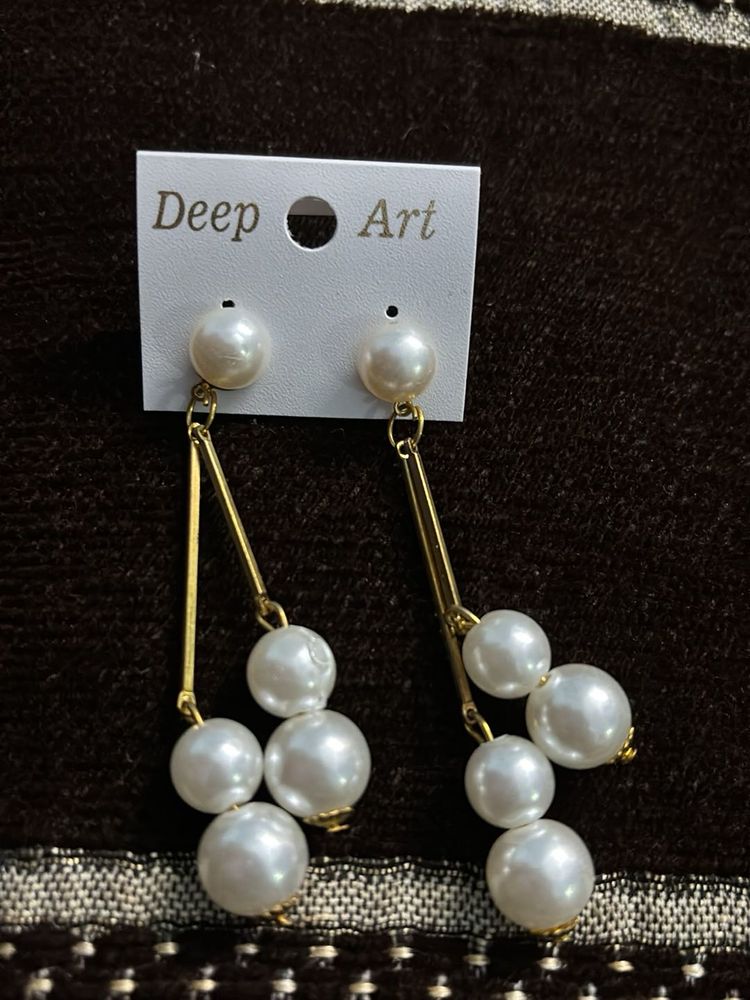 Elegant Pearl Drop Earrings