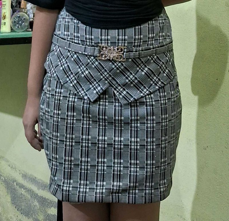 Checkered Miniskirt
