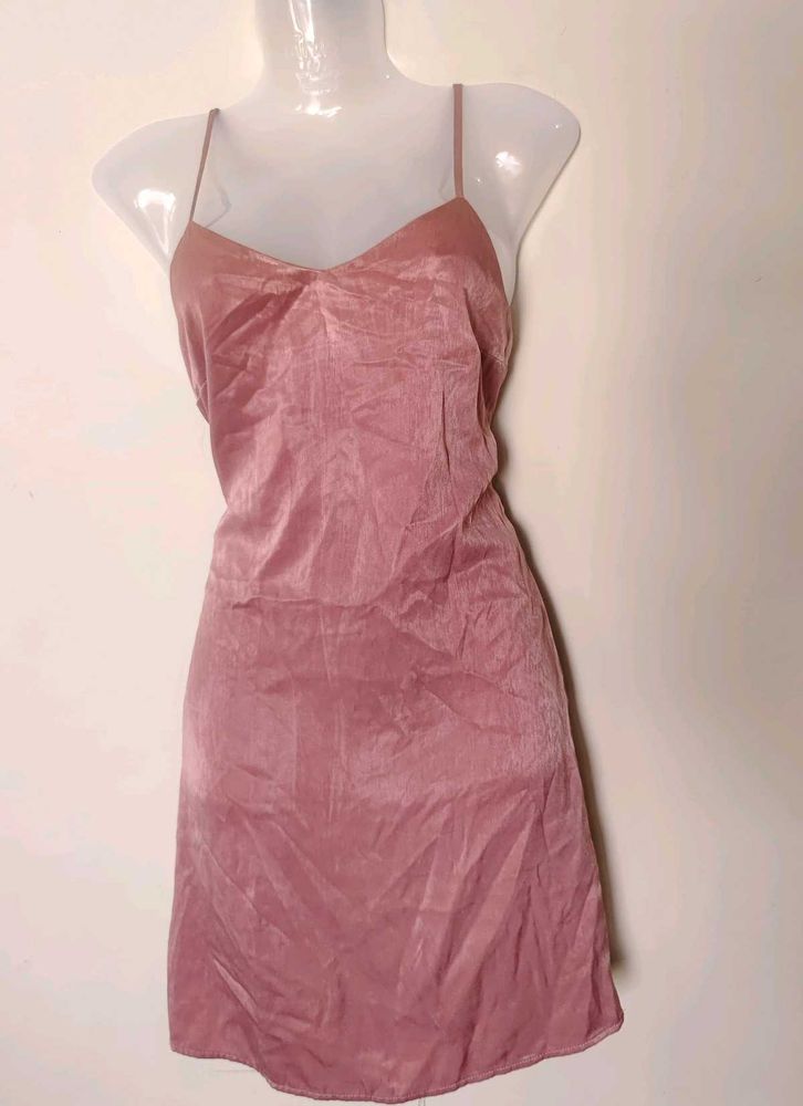 Pink Silk Dress