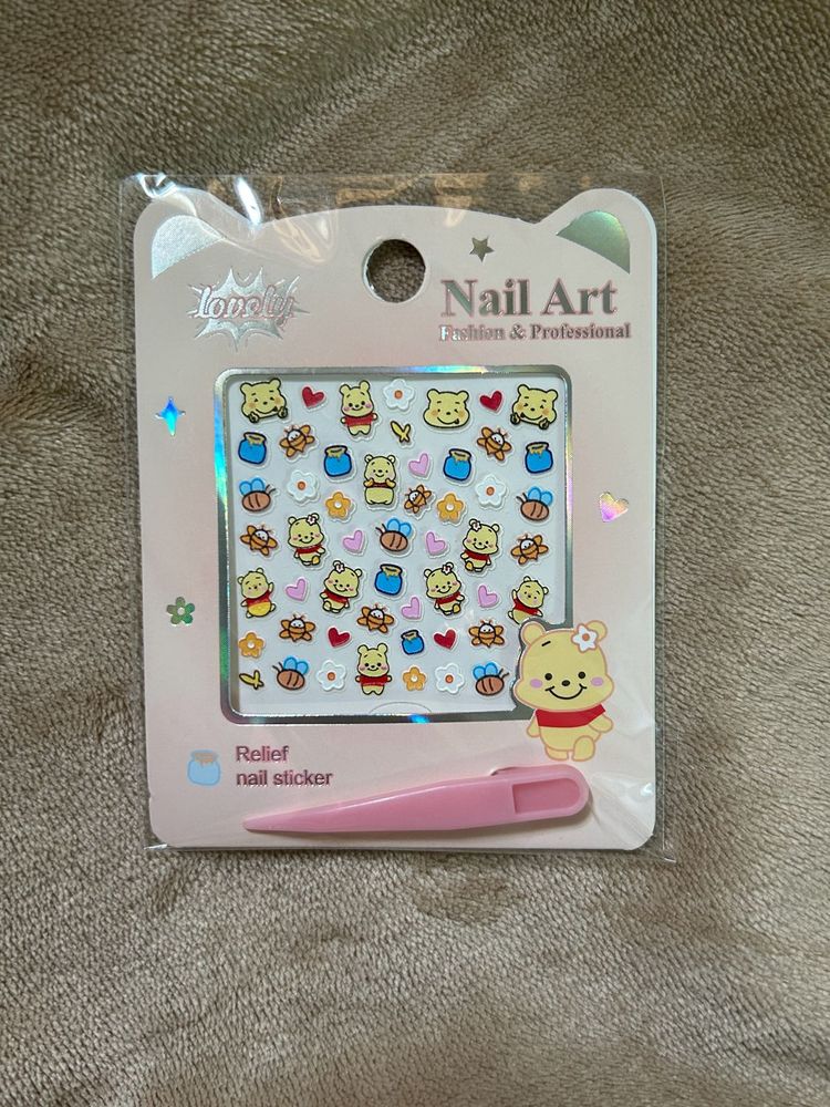 Winnie the Pooh Nail Art Stickers