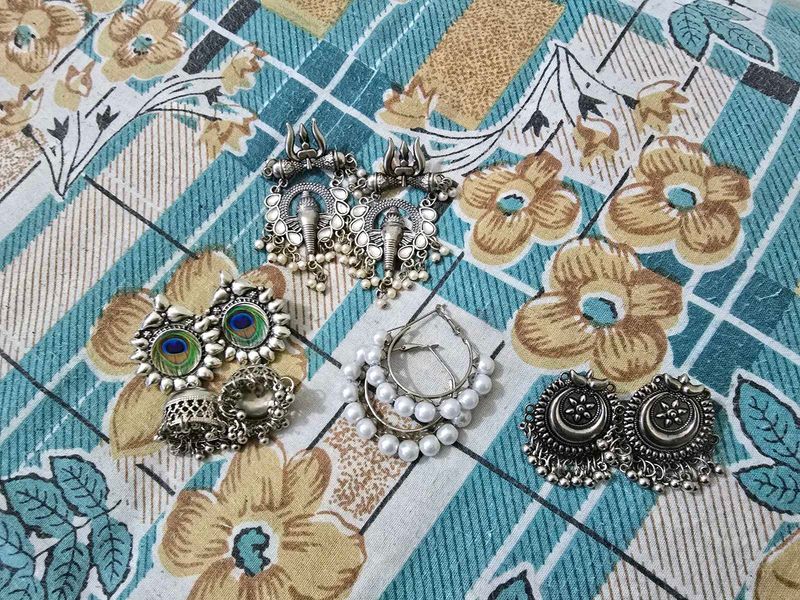 Oxidized Earrings