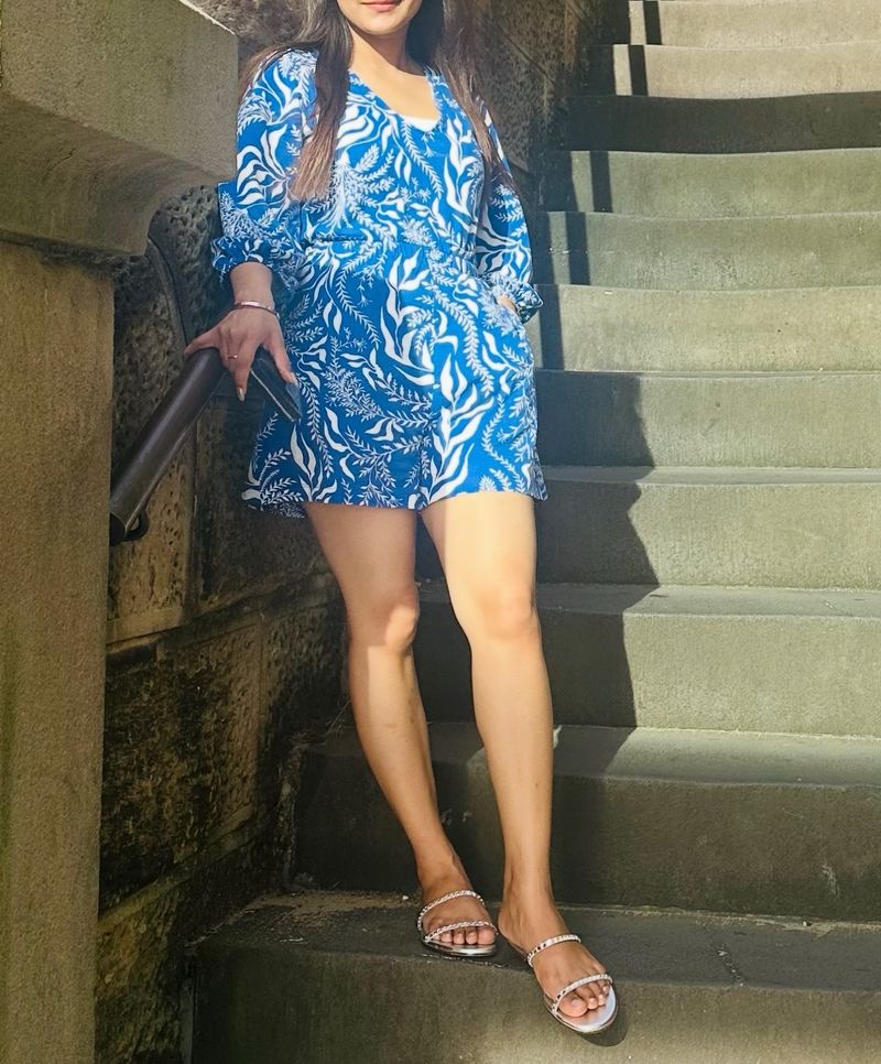 Blue Play suit