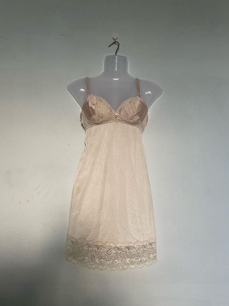 Lace Trim Slip Dress