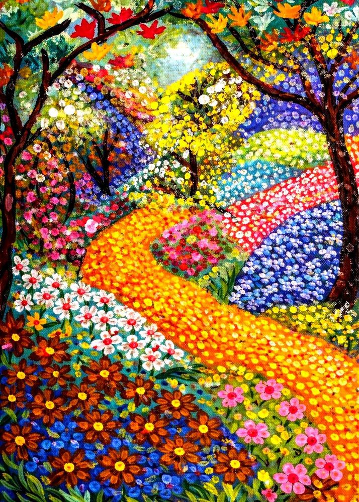 Garden of Happiness Painting