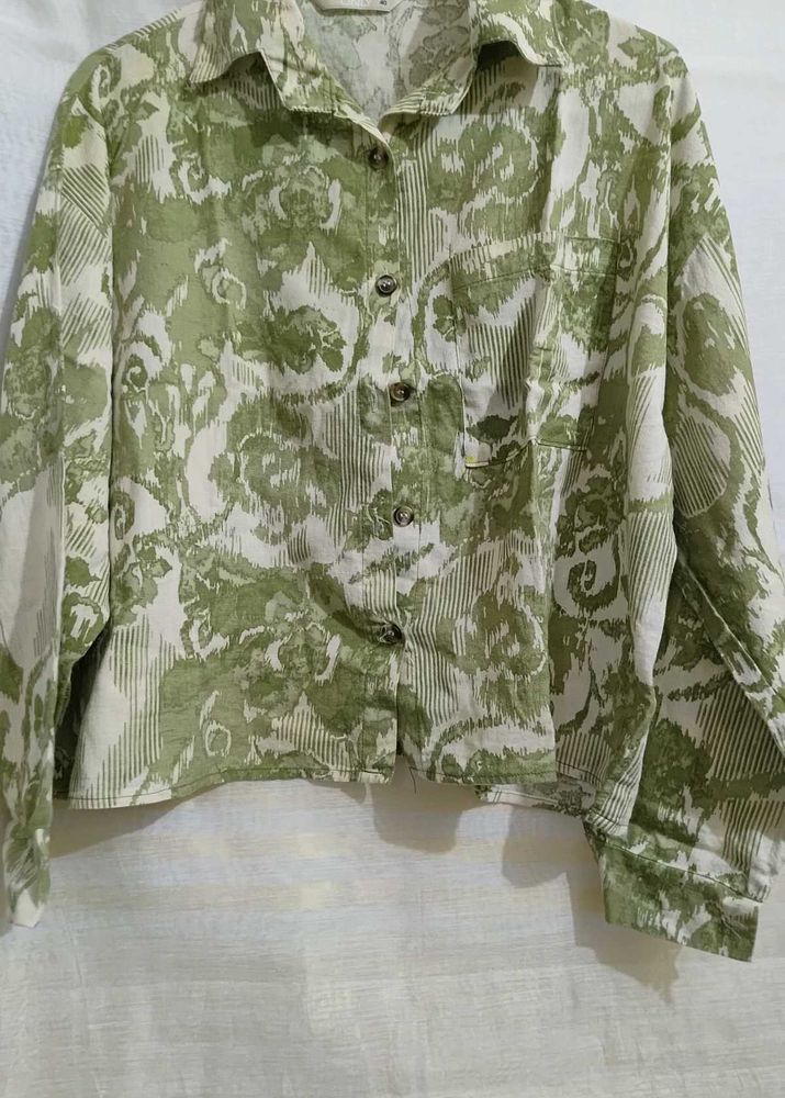 Green Printed Shirt | Women&#39;s Casual Wear