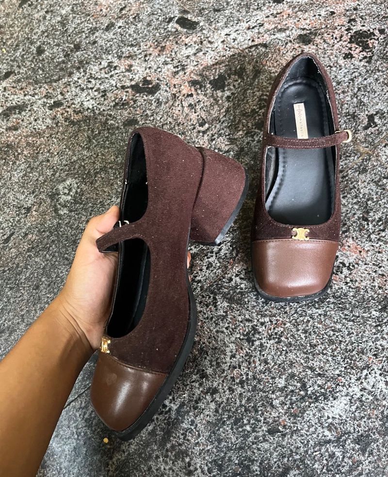 Brown Mary Jane Heels
