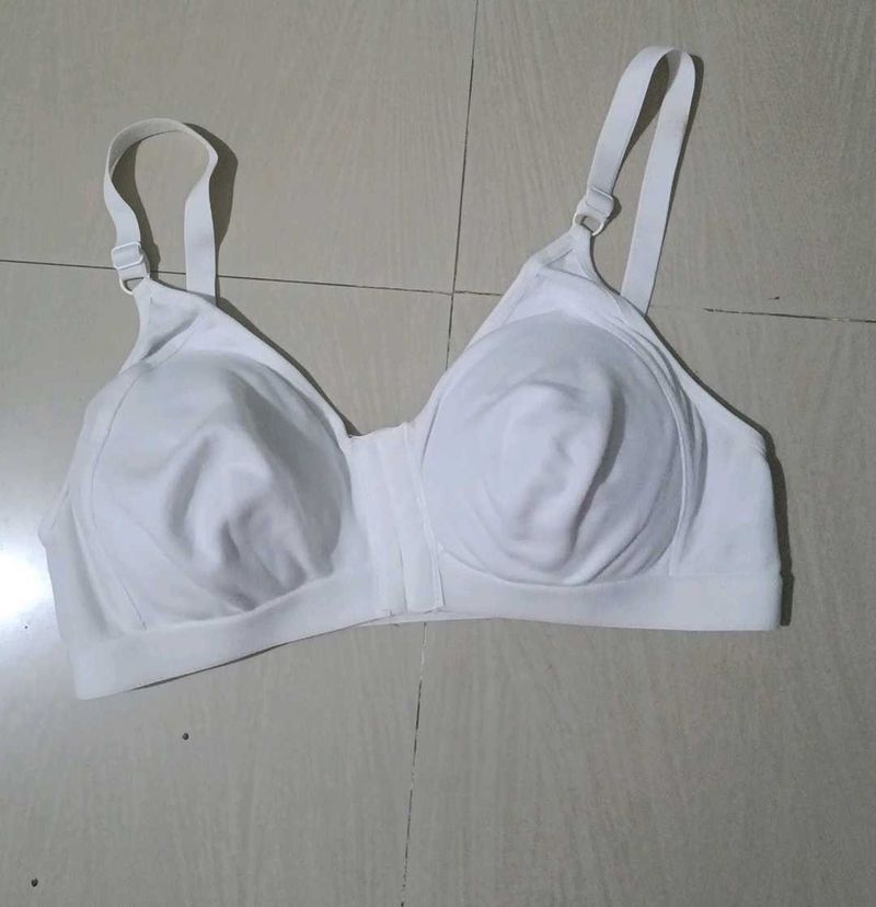 White Bra front open
