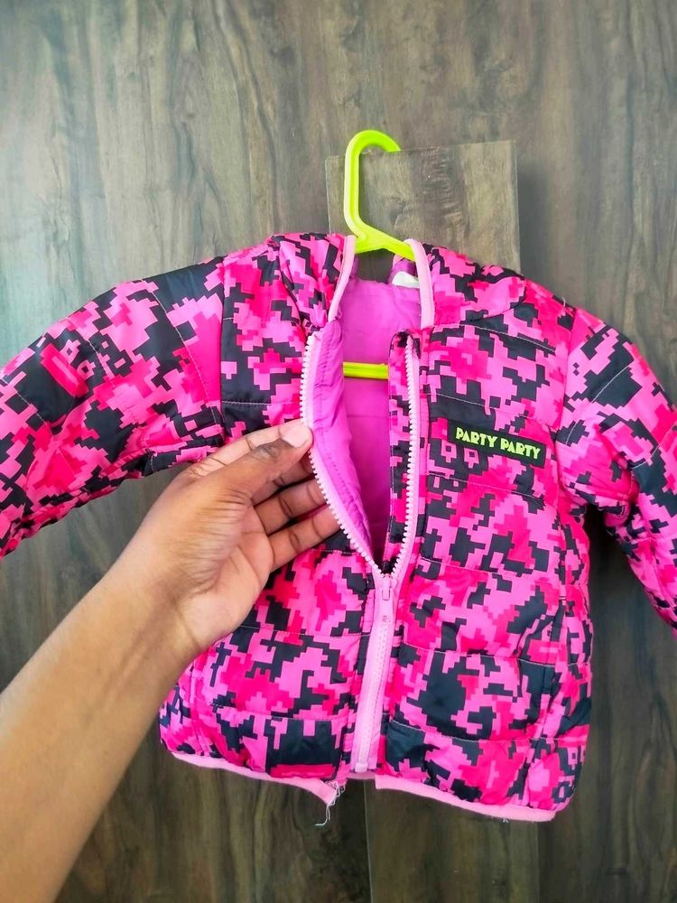 Stylish Cute Pink Kids Jacket