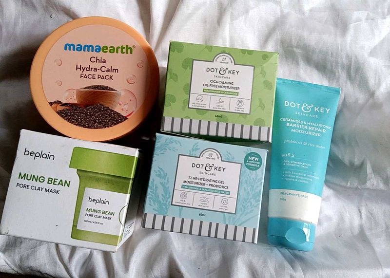 Moisturizers / Masks :Mamaearth,Dot &amp; Key,Beplain