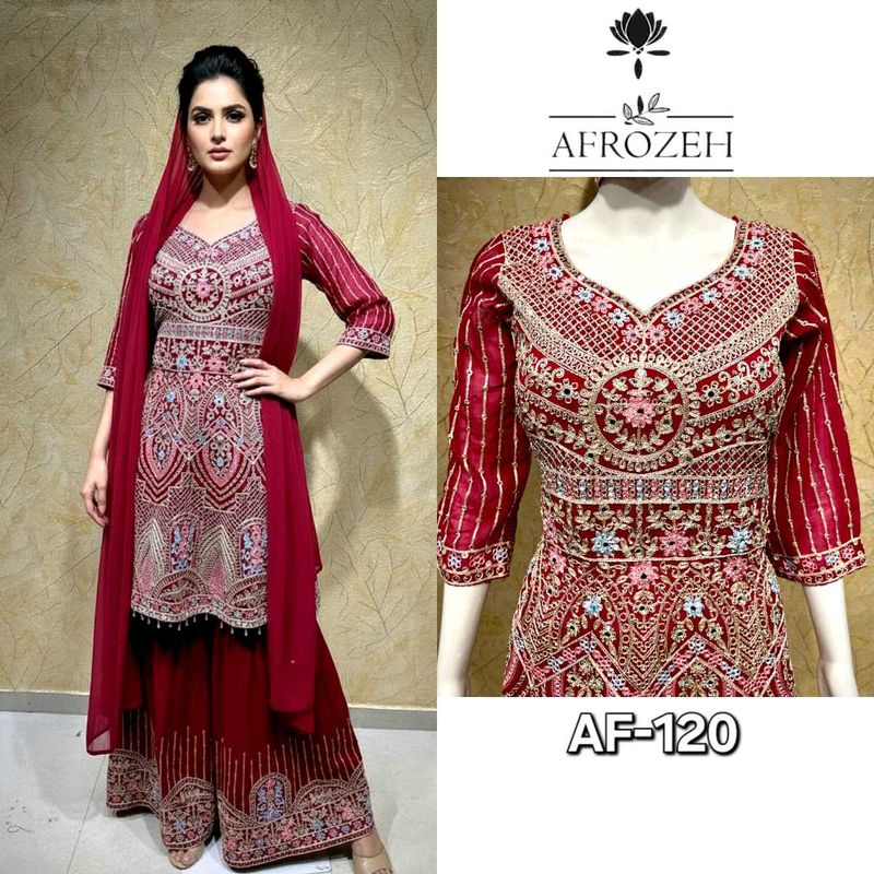 Elegant Maroon Kurta Set 1500 Price