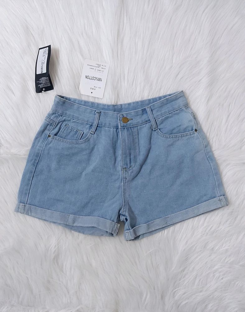 Blue Denim Shorts