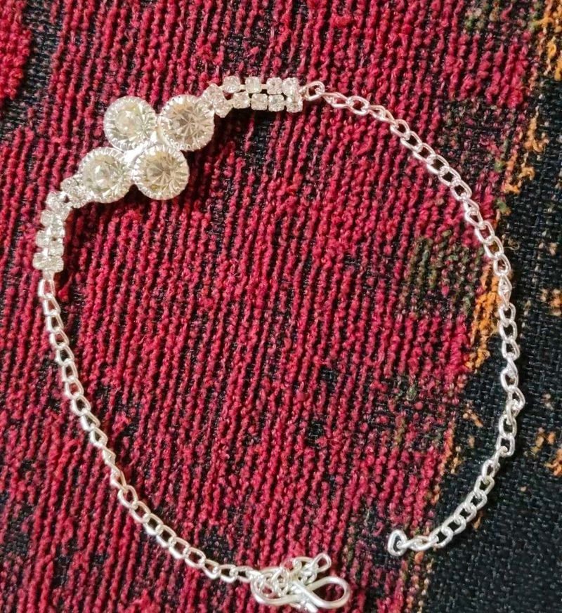 Sparkly Silver RAKHI