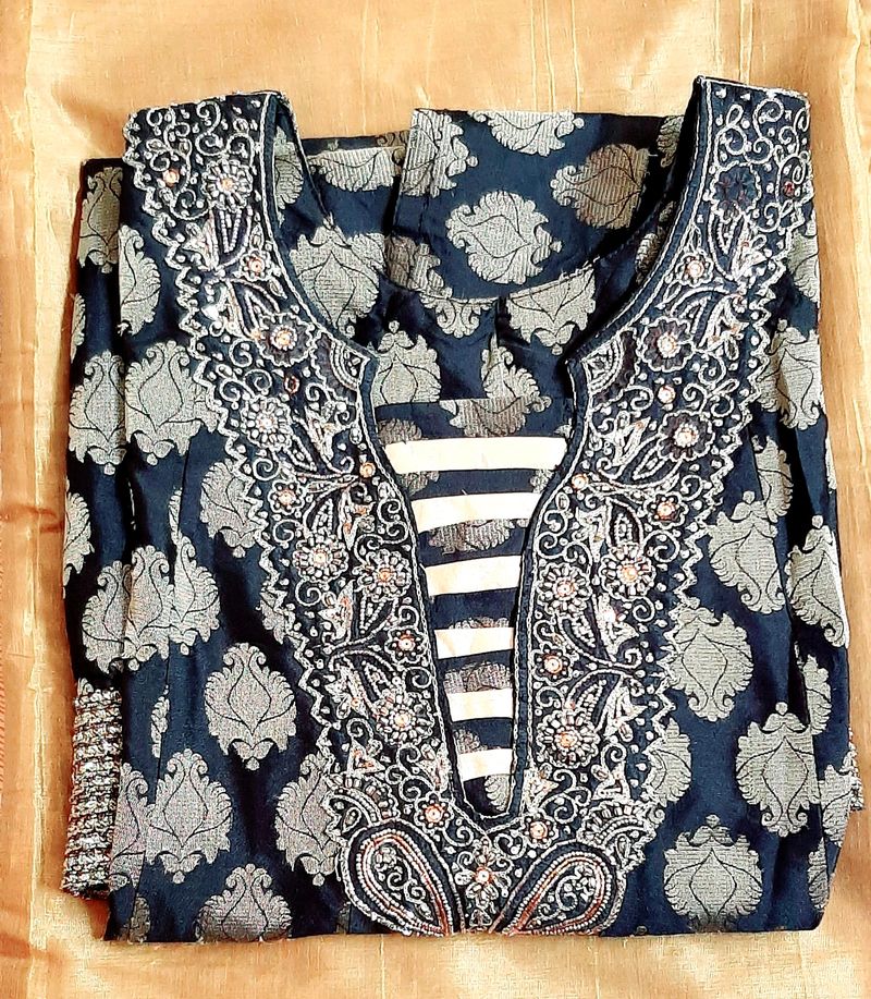 Embellished Chanderi Kurti