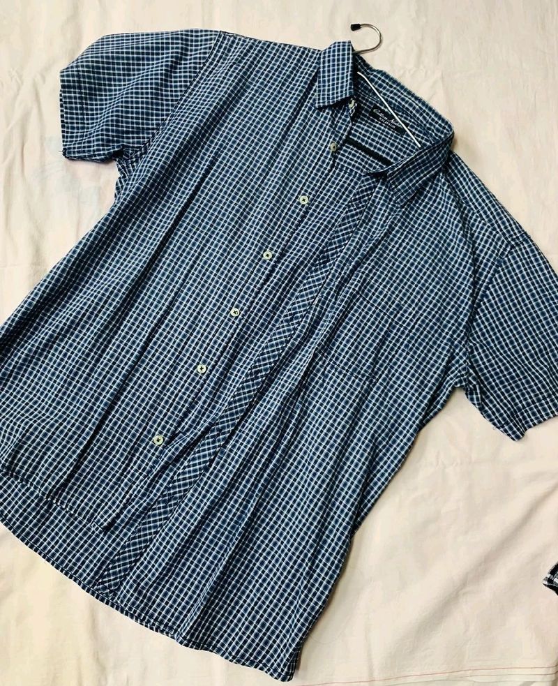 Blue Stripes Cotton Shirt