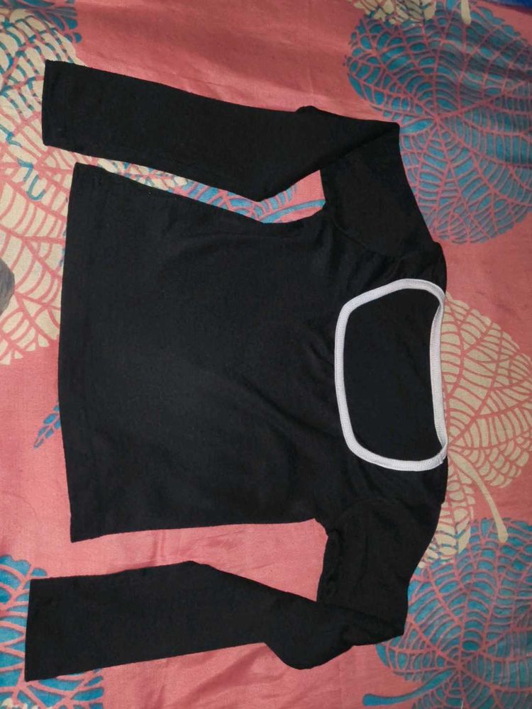 Black Long Sleeve Top