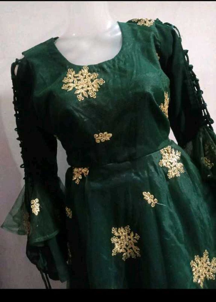 🎉Green Ethnic Gown