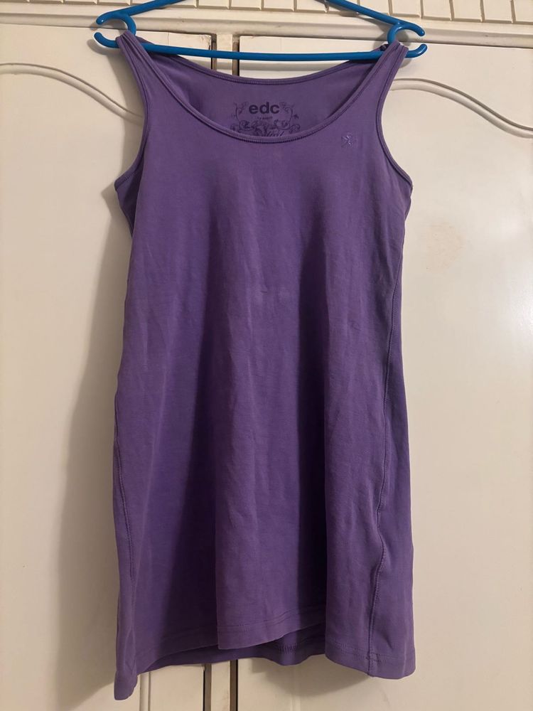 ESPRIT Purple Tank Top/ Mini Dress