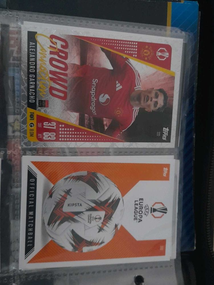 Crowd Of Connection And Football Cards
