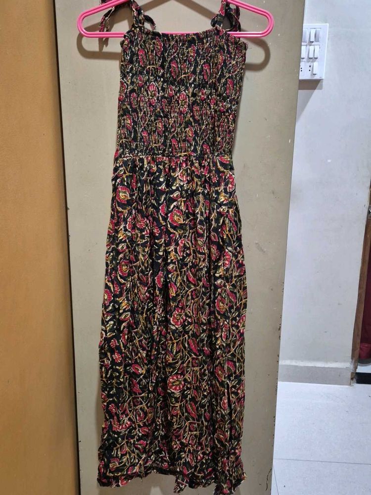 Floral Print Midi Dress