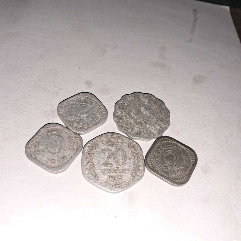 OLd Indian paise coins