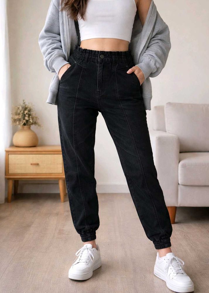 Stylish Black Jogger Pants