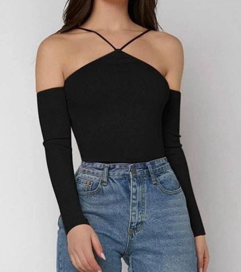 Black Off Shoulder Top