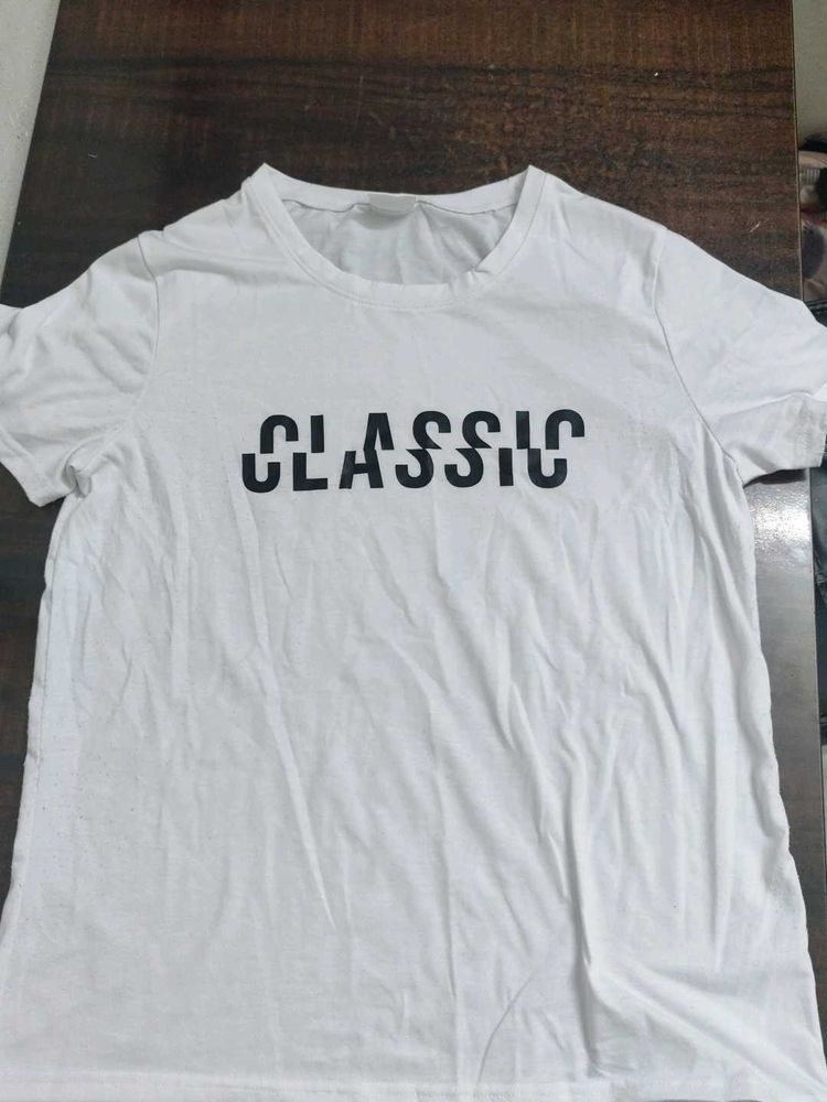 Classic White Graphic Tee