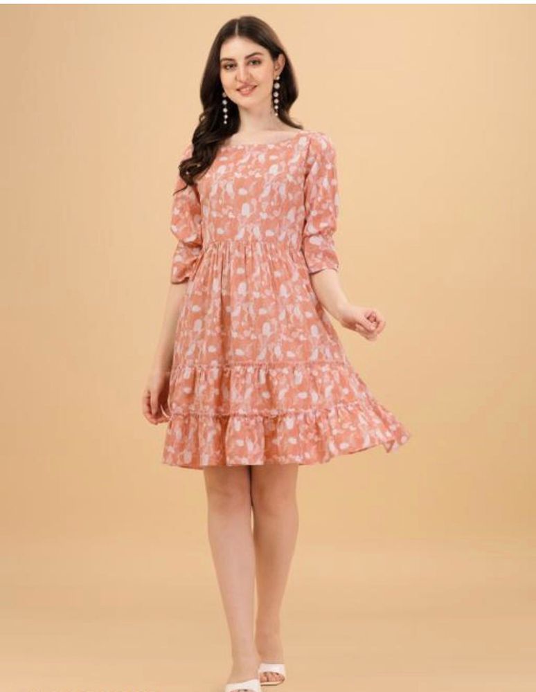 Floral Print Tiered Dress