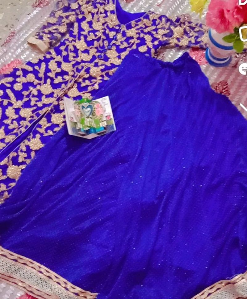 Blue 💙 Lehenga Frock Is So Beautiful 😍
