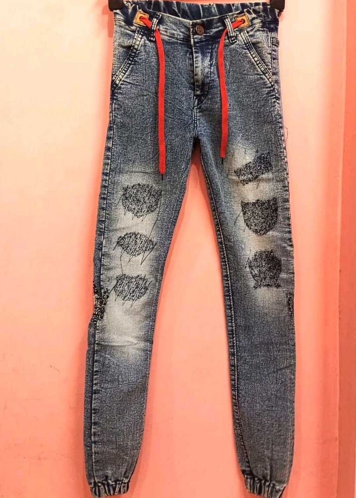 Trendy Denim Jogger For Women