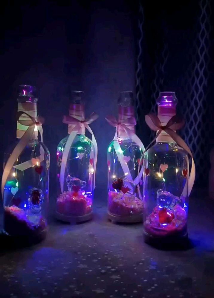 Teddy Bear Glass Lamp