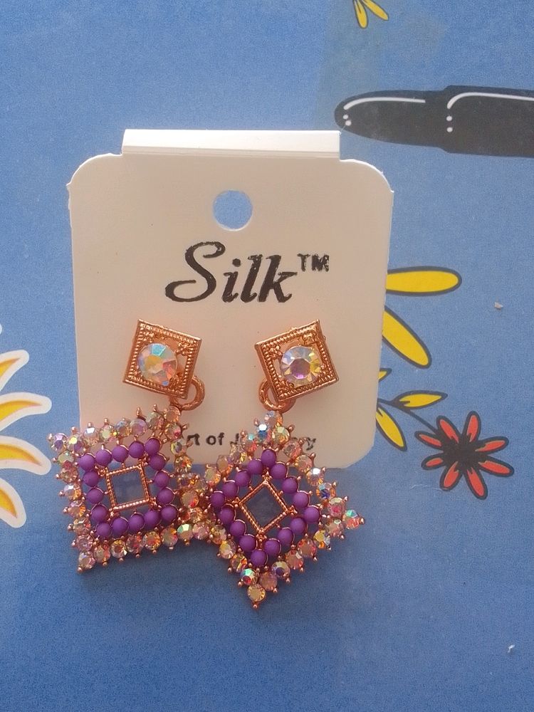 Fancy Earring(Purple)