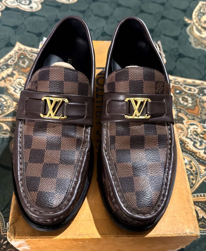 Louis vuitton major check loafer