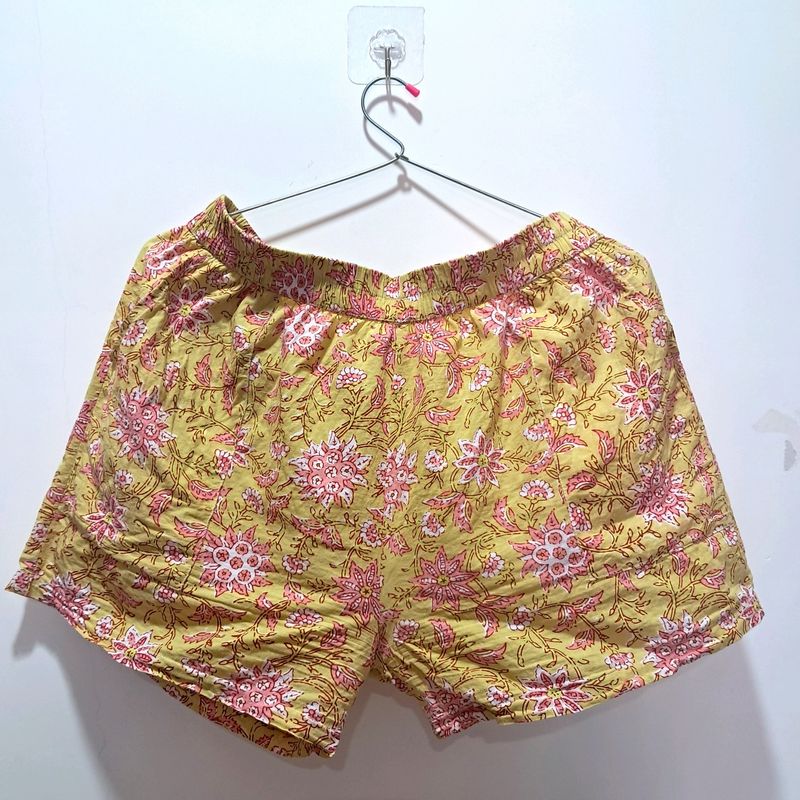 Cotton Printed Shorts