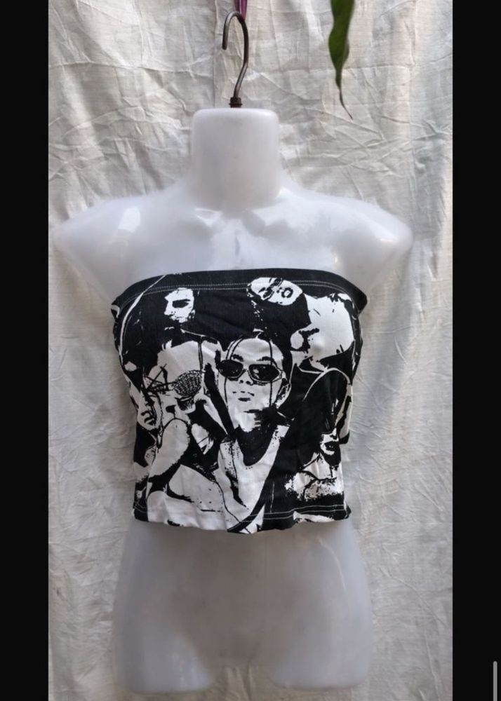 Graphic Print Y2k Cropped Tank