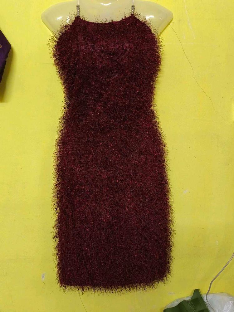 Fuzzy Mini Dress