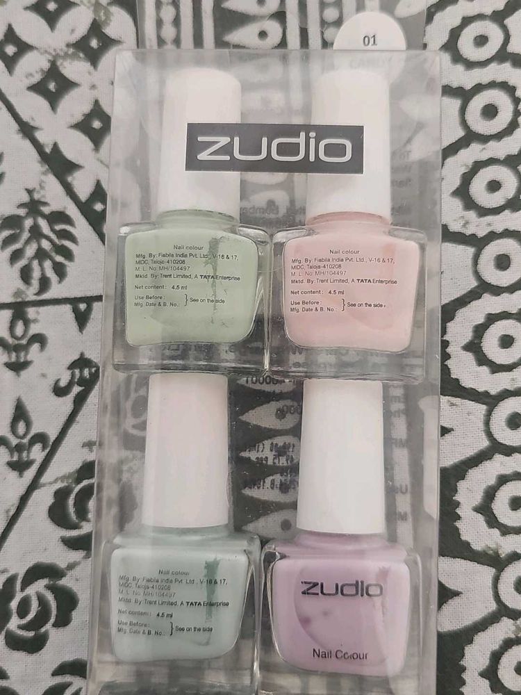 Zudio Nail Polish Set - 4 Colors