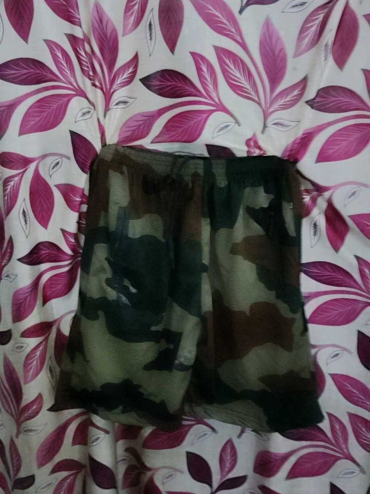 Camo Print Shorts