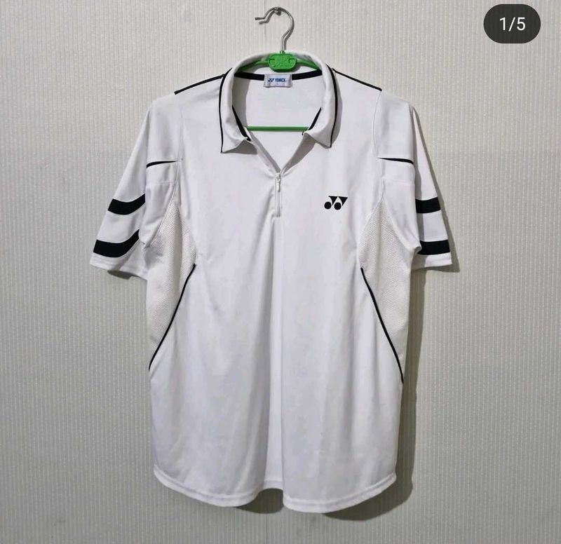 YONEX POLO TSHIRT ( White )